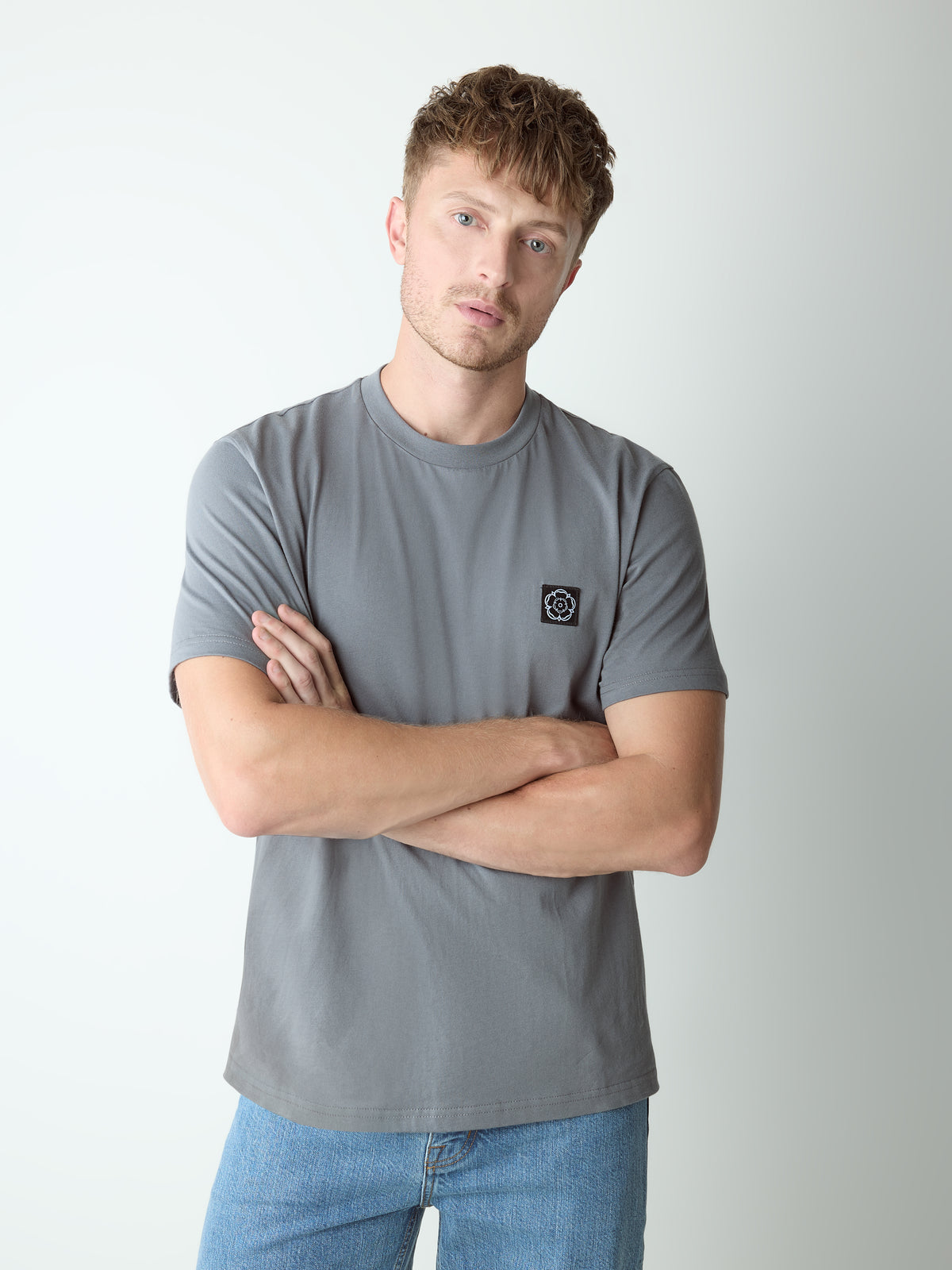 Albion Logo T-Shirt Mid Grey