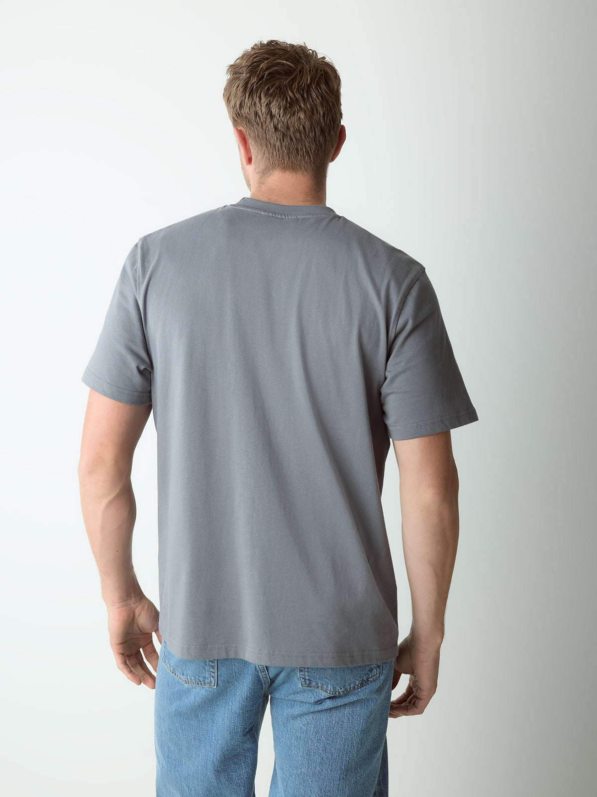 Albion Logo T-Shirt Mid Grey