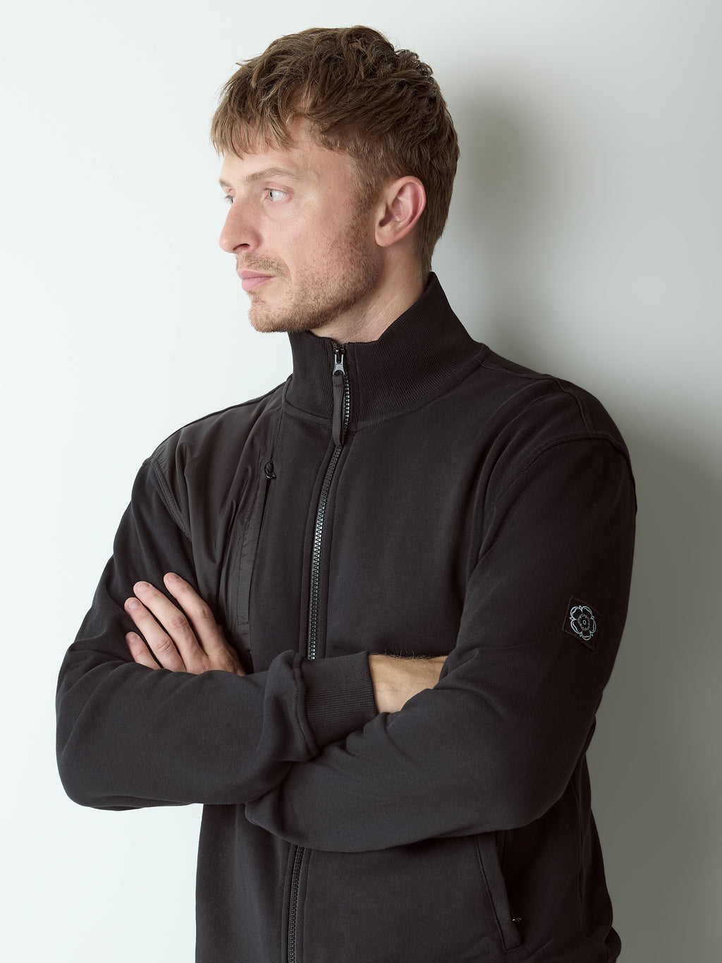 Arena Zip Through Sweatshirt Black