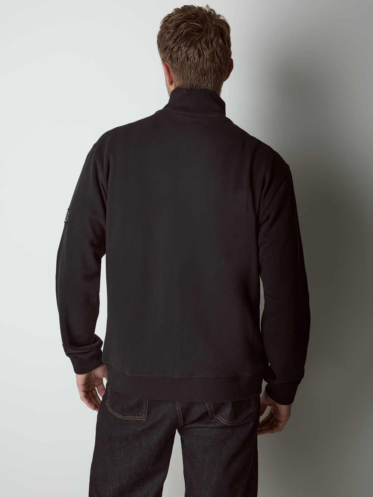 Arena Zip Through Sweatshirt Black