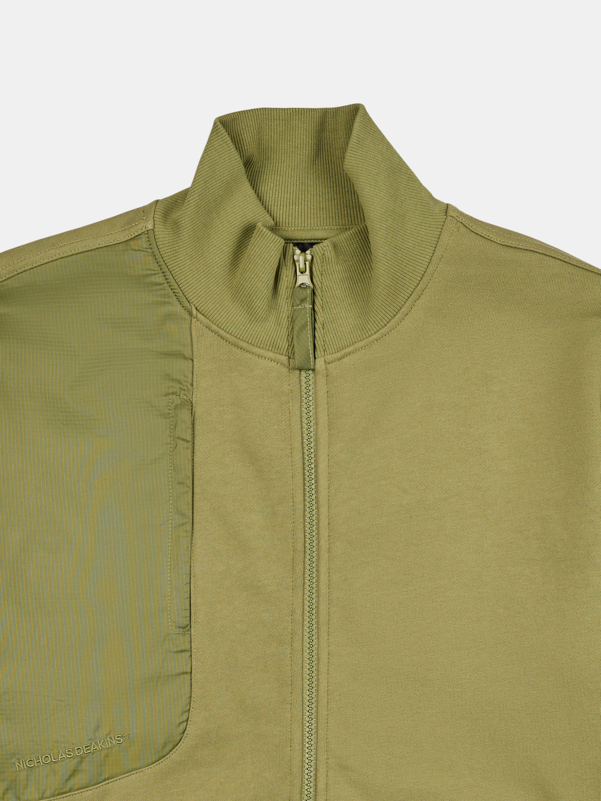 Arena Zip Through Sweatshirt Dark Sage