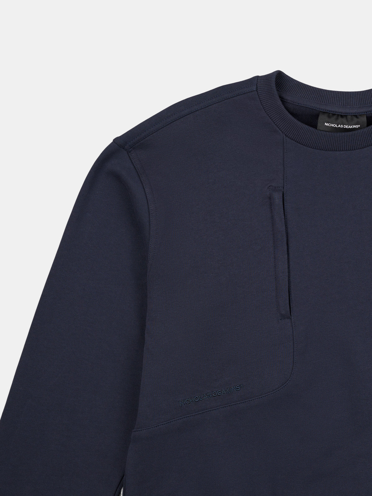 Arundel Chest Pocket Sweatshirt Dark Navy