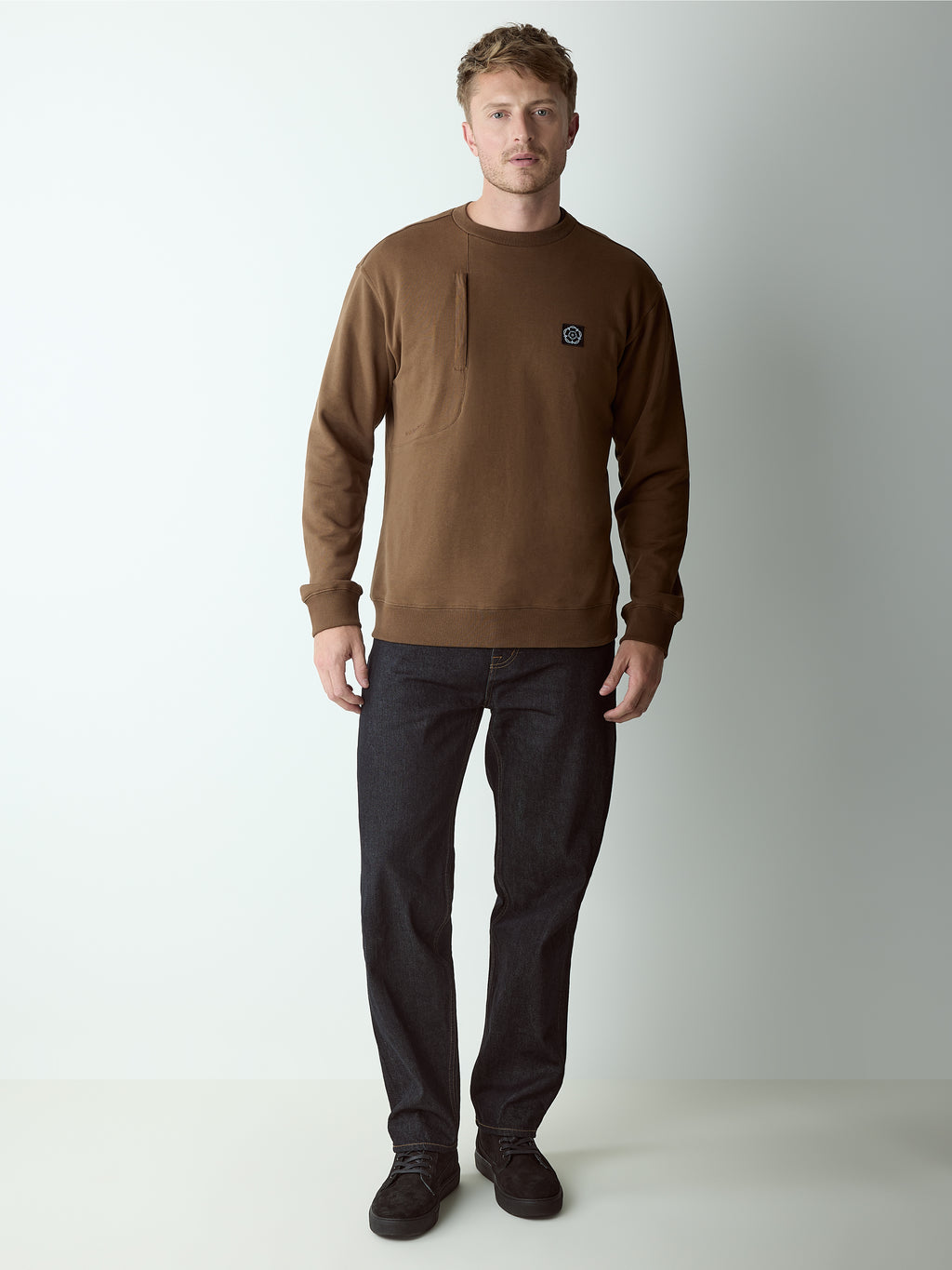 Arundel Chest Pocket Sweatshirt Earth
