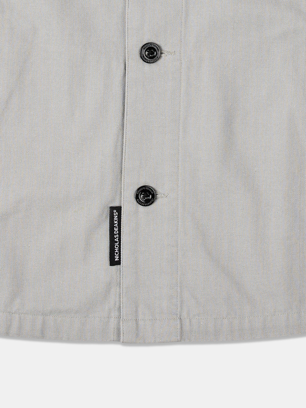Allenby Button Through Overshirt Mid Grey