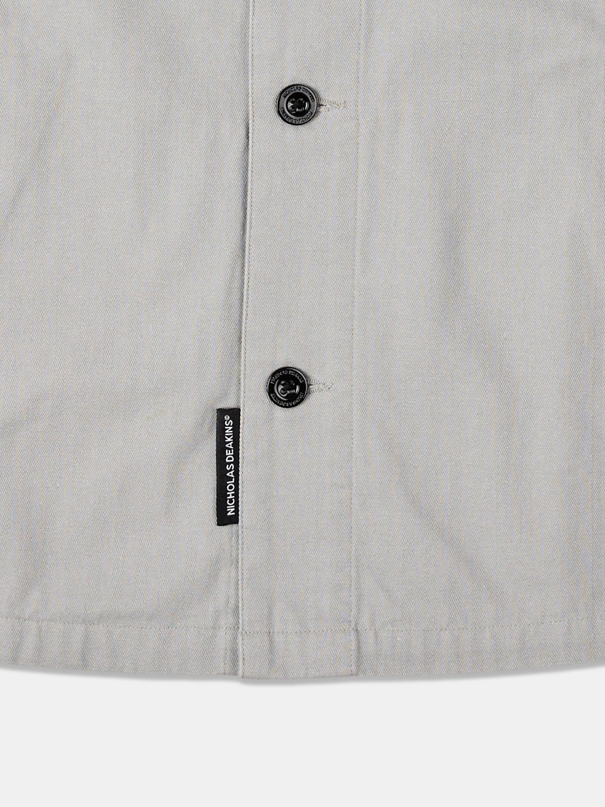 Allenby Button Through Overshirt Mid Grey