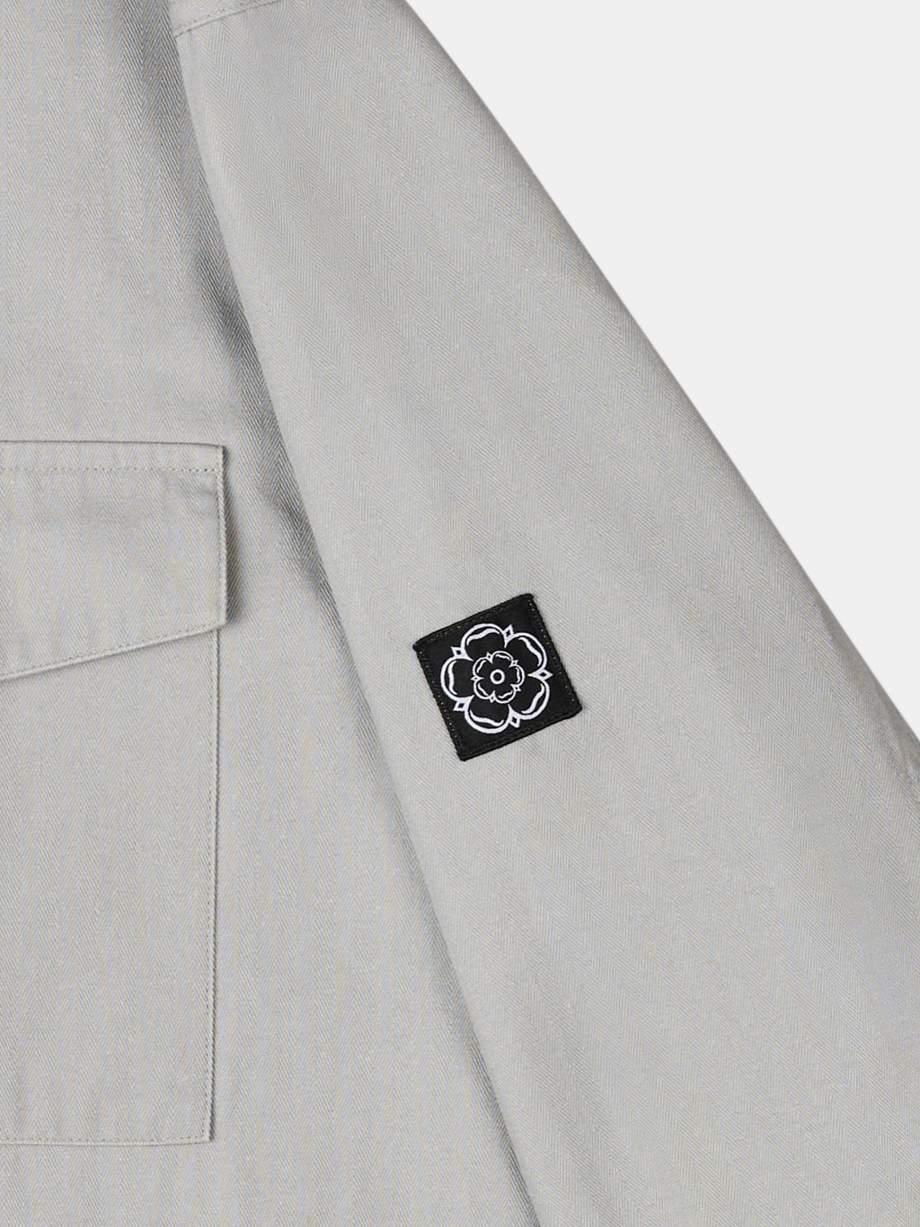Allenby Button Through Overshirt Mid Grey