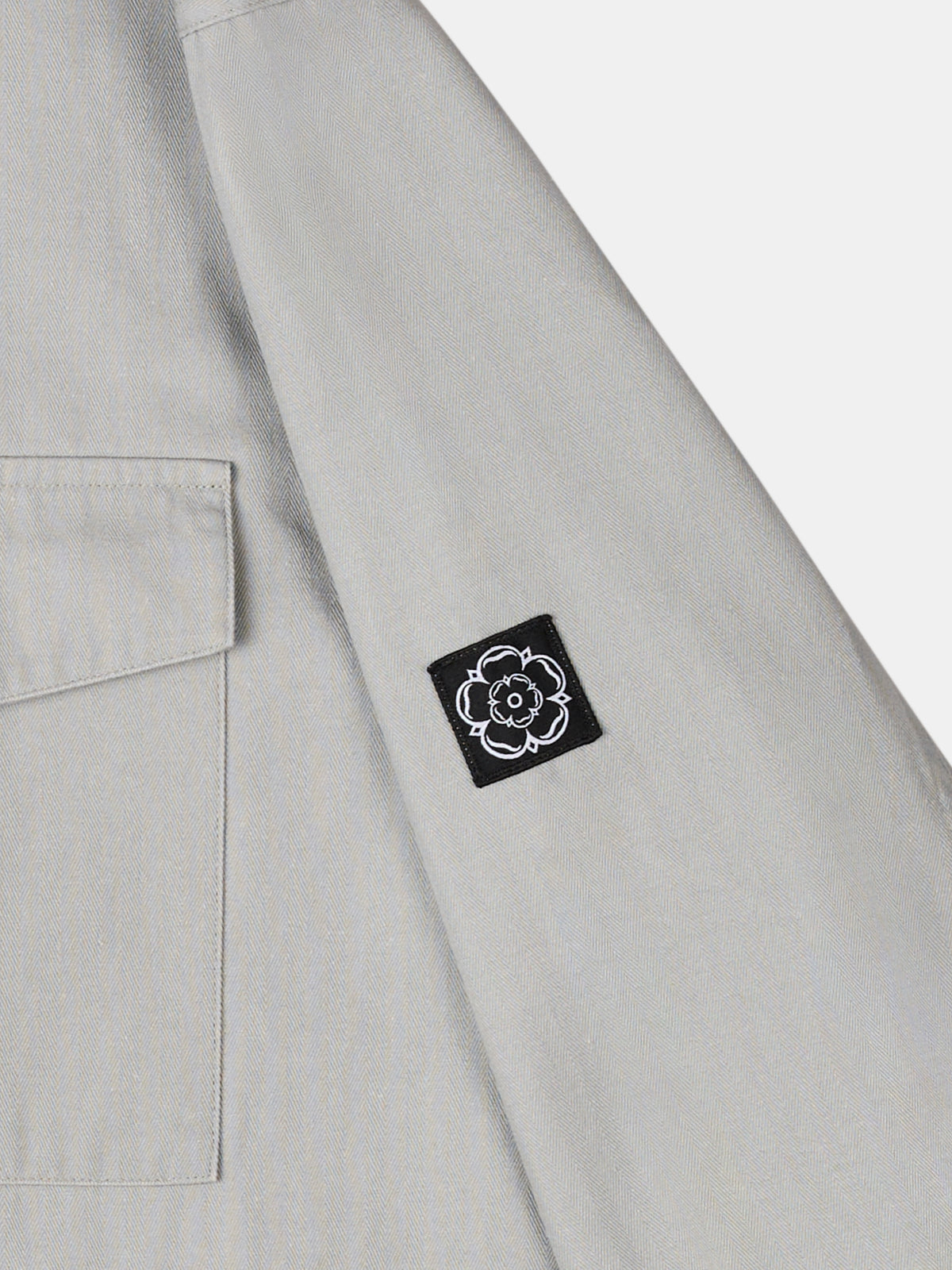 Allenby Button Through Overshirt Mid Grey