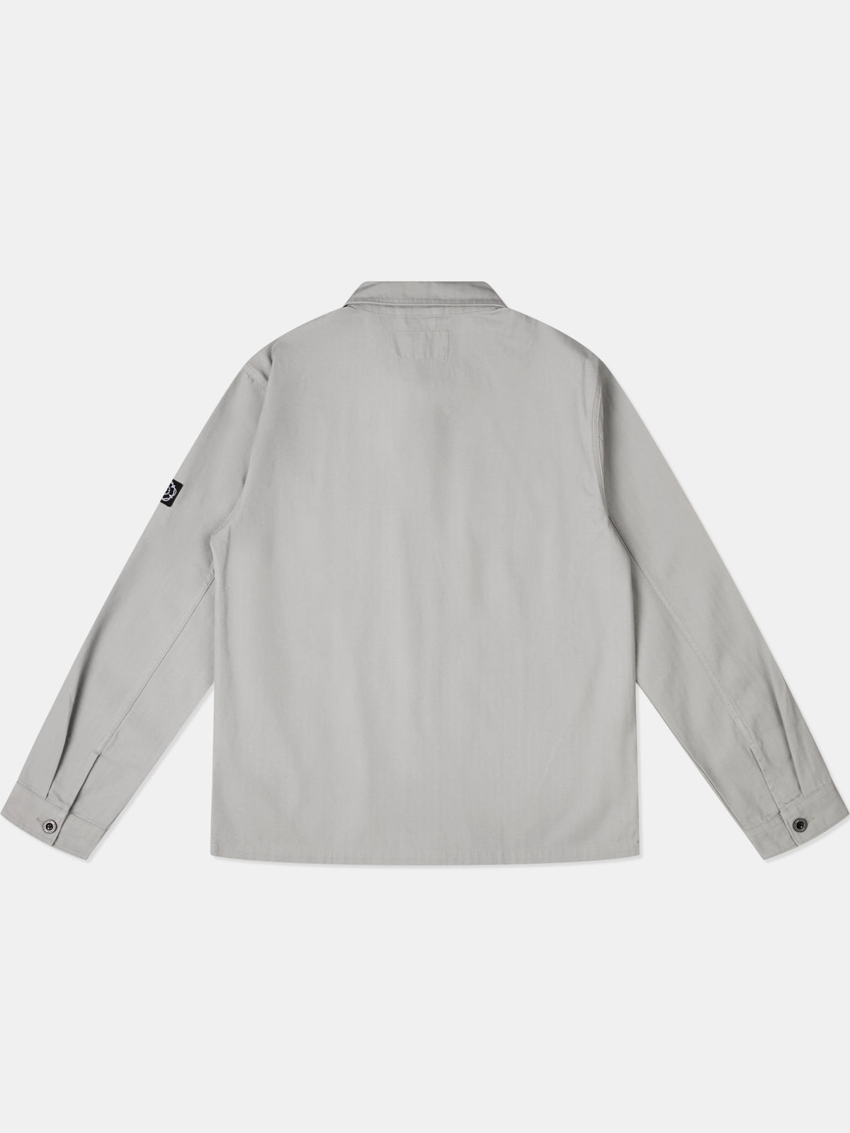 Allenby Button Through Overshirt Mid Grey