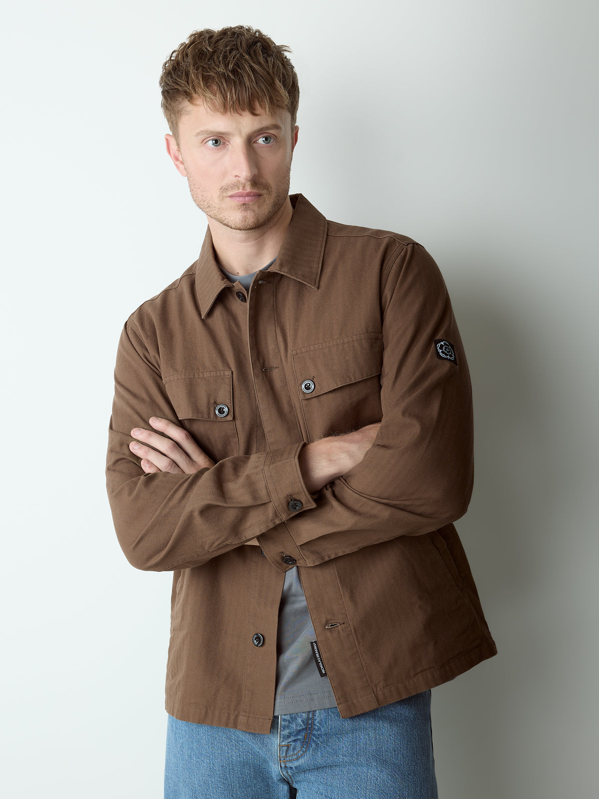 Allenby Button Through Overshirt Earth