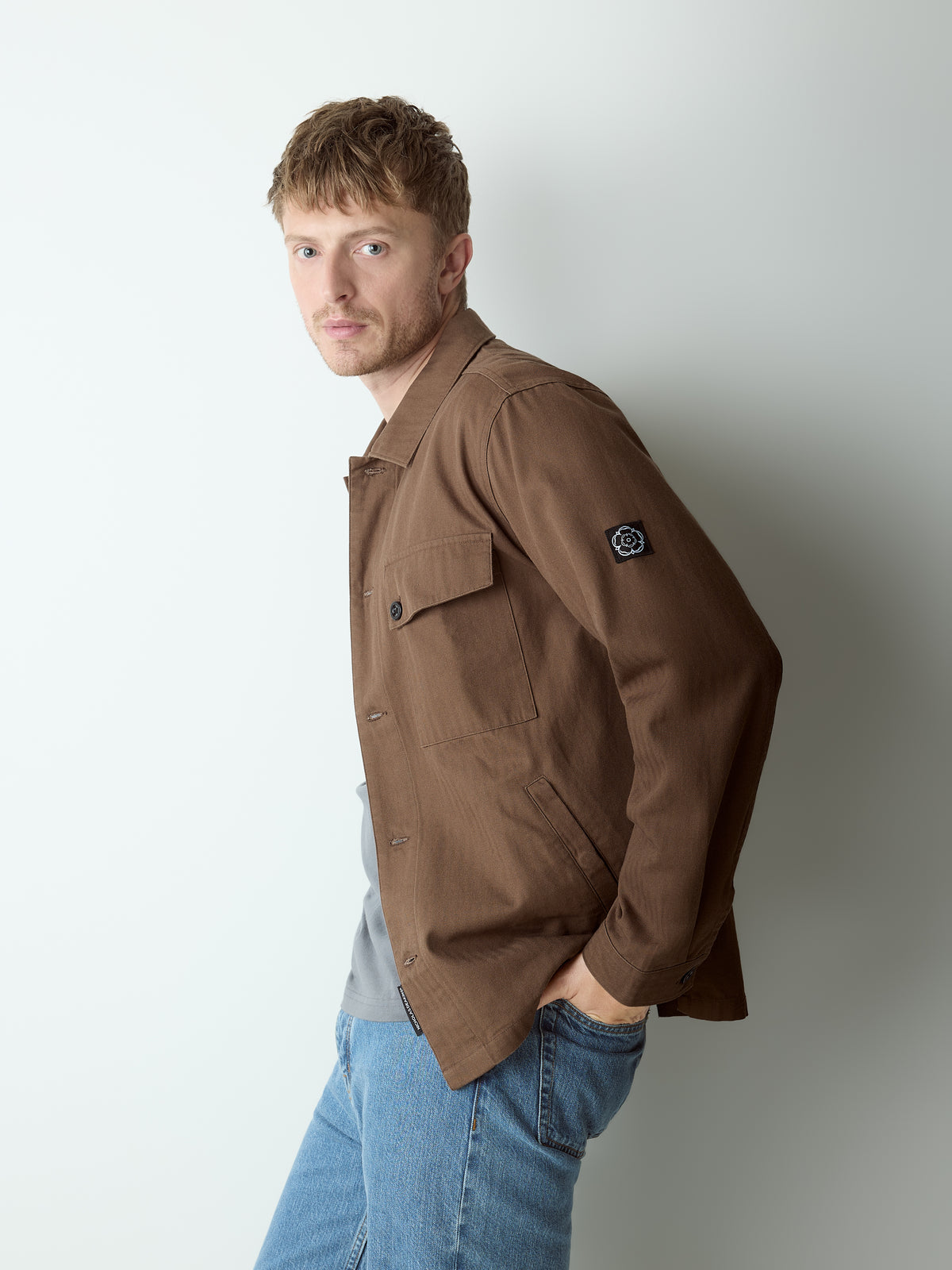 Allenby Button Through Overshirt Earth