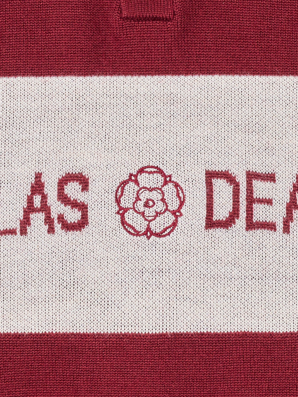 Arley Jacquared Rugby Knit Burgundy