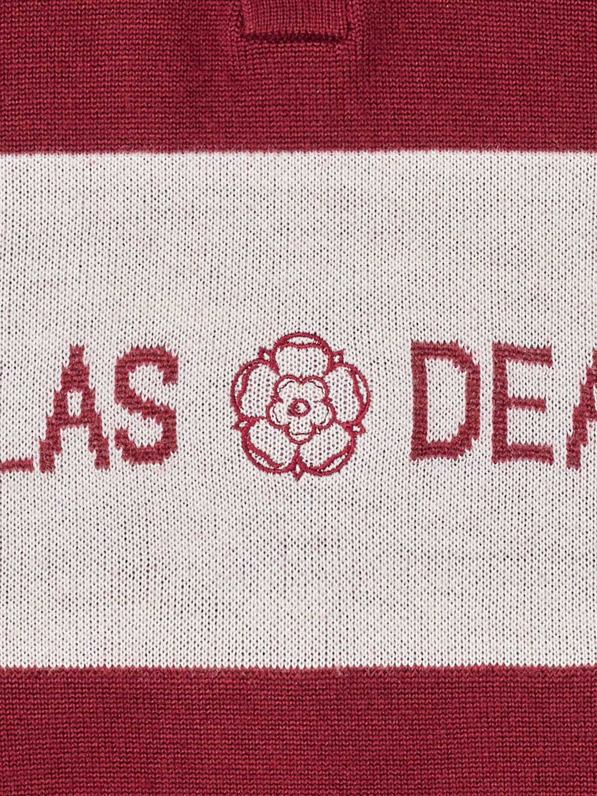 Arley Jacquared Rugby Knit Burgundy