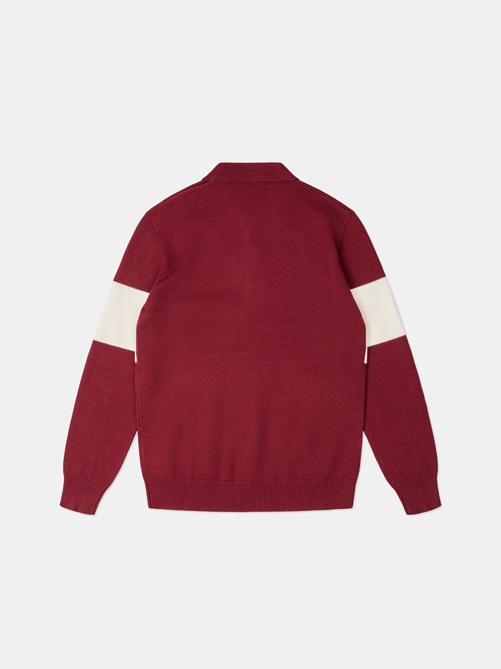 Arley Jacquared Rugby Knit Burgundy