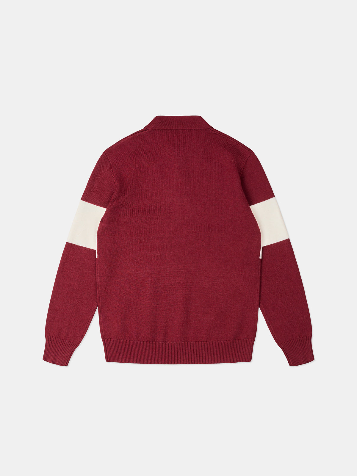 Arley Jacquared Rugby Knit Burgundy